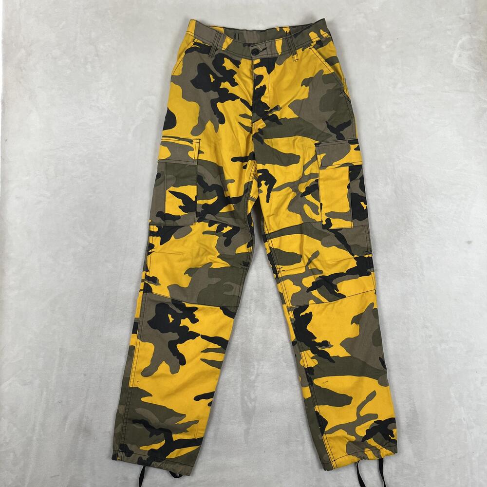 Rothco BDU Cargo Pants Size Small Regular 28x32 Yellow Camo Tactical Utility